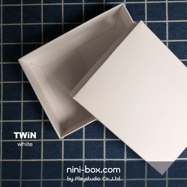twin white { กล่องฝาครอบ }